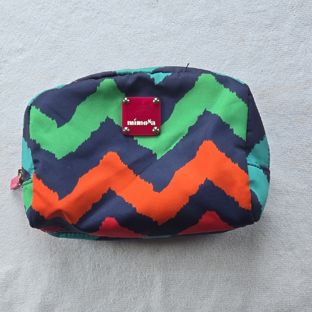 Mimosa Vibrant Chevron Cosmetics Bag